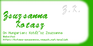 zsuzsanna kotasz business card